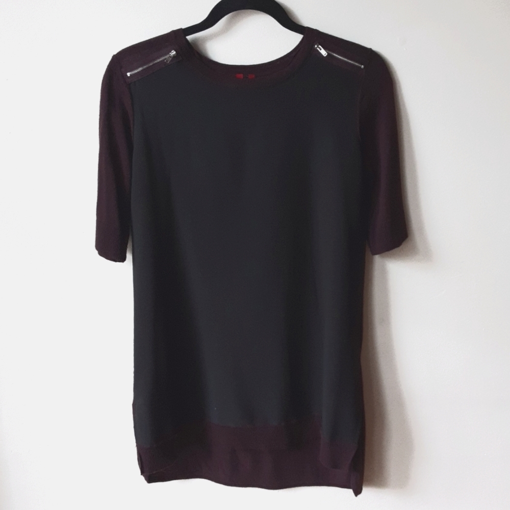 Love Scarlett Mixed Media Tunic Sweater Size Small